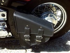 Leather Swingarm Solo Single Sided Pannier Saddle Bag for Harley Davidson Softail